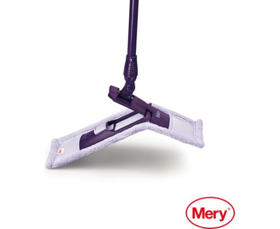 Mery Mikrošķiedru mops 45cm ar metāla kātu 140cm Telpu uzkopšana