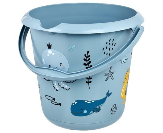 Keeeper Spainis deko 10L Ilvie "Sea life" Ø30x28cm zils Telpu uzkopšana