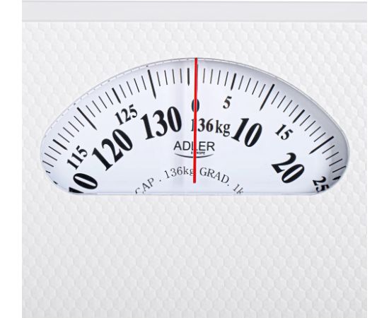 Adler Mechanical Bathroom Scale AD 8179w Maximum weight (capacity) 136 kg Accuracy 1000 g White Ķermeņa svari