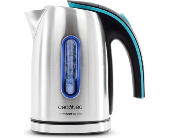Cecotec Kettle ThermoSense 220 Steel Electric 1630 W 1.2 L Stainless Steel 360° rotational base Stainless Steel Tējkannas (elektriskās)