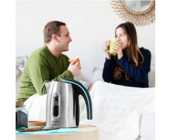 Cecotec Kettle ThermoSense 220 Steel Electric 1630 W 1.2 L Stainless Steel 360° rotational base Stainless Steel Tējkannas (elektriskās)