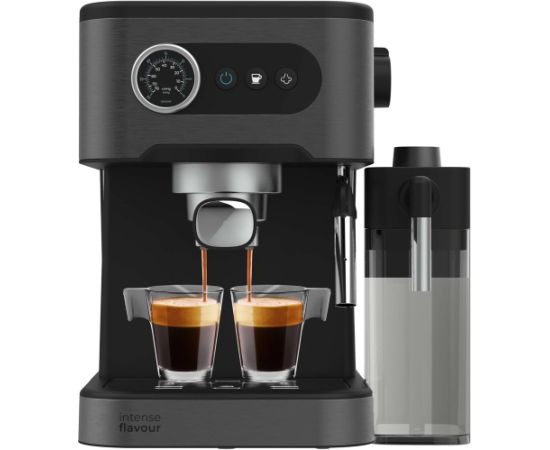 Cecotec Coffee machine Power Espresso 20 Pro Latte Pump pressure 20 bar Built-in milk frother Semi-automatic Black 1350 W Kafijas aparāti