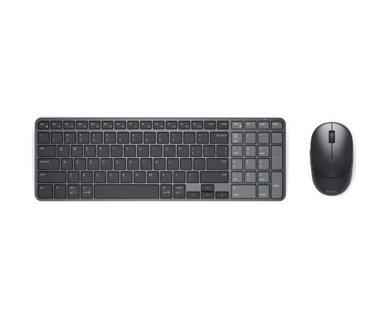 Dell Pro 7 Rechargeable Compact Keyboard and Mouse - KM746 Keyboard and Mouse Set Wireless Bluetooth US International Graphite Клавиатуры