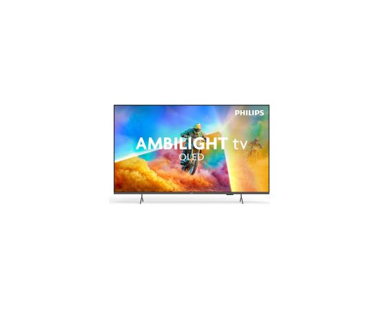 Philips QLED Ambilight TV 65PQS8501/12 65 Smart TV Titan OS 4K UHD Black Телевизоры