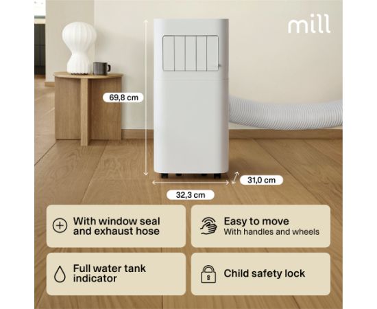 Mill MPAC5000 Air Conditioner Number of speeds 2 White Gaisa kondicionieri