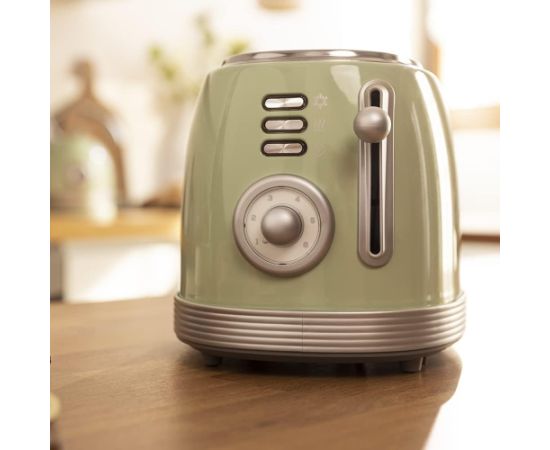 Cecotec Toaster Toast&Taste 800 Vintage Power 850 W Number of slots 2 Housing material Stainless steel Light Green Тостеры