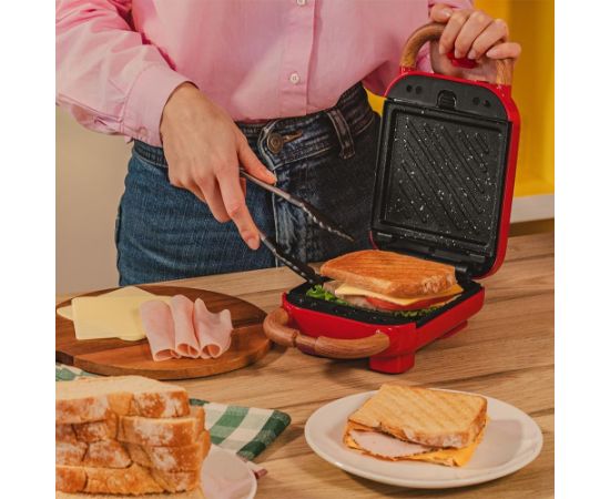 Cecotec Sandwich Maker Rock'nToast Retro One Yellow Retro-style 700 W Number of plates 3 Yellow Тостеры для сэндвичей