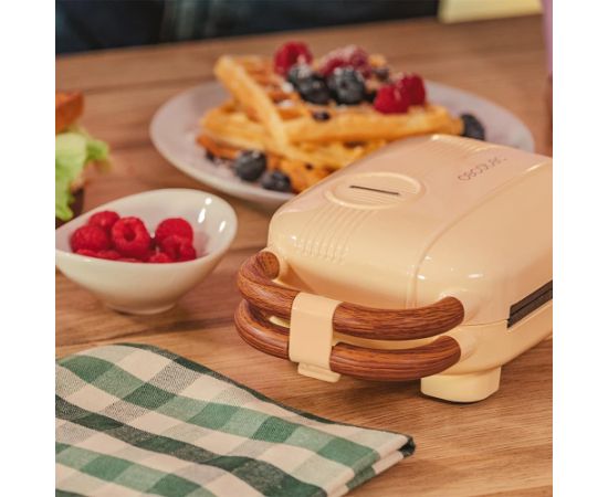 Cecotec Sandwich Maker Rock'nToast Retro One Yellow Retro-style 700 W Number of plates 3 Yellow Тостеры для сэндвичей