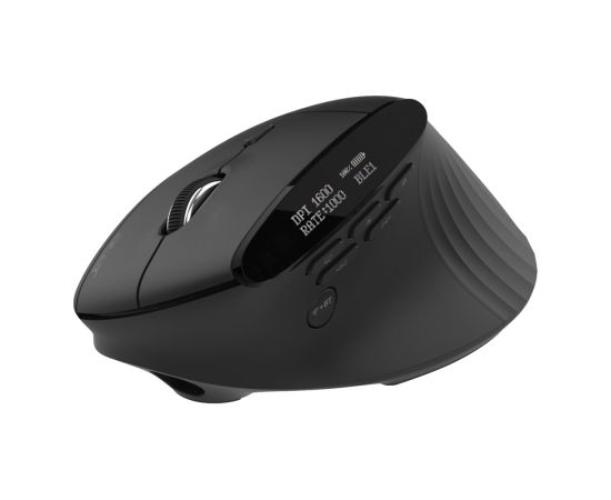 Acer Smart Fit Vertical Mouse, Retail pack Wireless Bluetooth Black Peles, ievadierīces