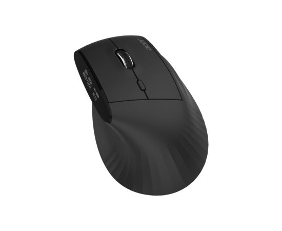 Acer Smart Fit Vertical Mouse, Retail pack Wireless Bluetooth Black Peles, ievadierīces
