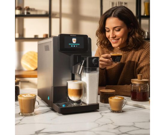 Cecotec Coffee machine Cremmaet Latte Jar Pump pressure 19 bar Automatic Built-in milk frother Black/Silver 1500 W Кофеварки