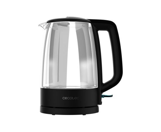 Cecotec Kettle ThermoSense 320 Clear 2200 W Electric 1.7 L Glass 360° rotational base Black/Transparent Tējkannas (elektriskās)