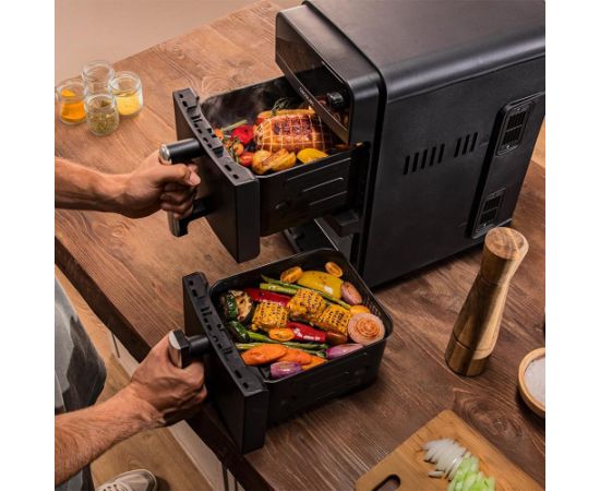 Cecotec Double hot air fryer Cecofry DuoLevel 10000 Power 2400 W Capacity 10 L Black Karstā Gaisa Katli (AirFryer)