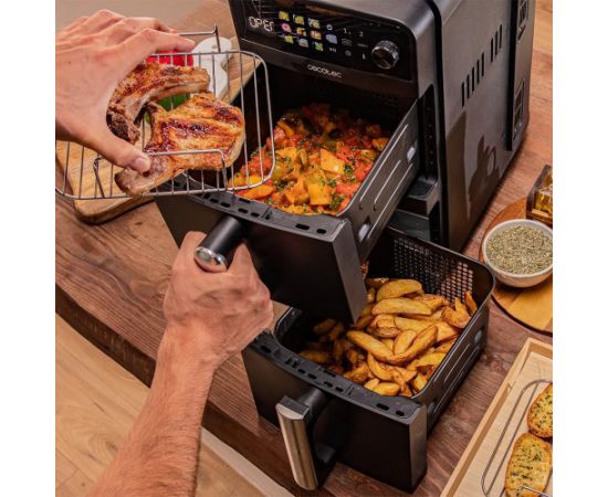 Cecotec Double hot air fryer Cecofry DuoLevel 10000 Power 2400 W Capacity 10 L Black Karstā Gaisa Katli (AirFryer)