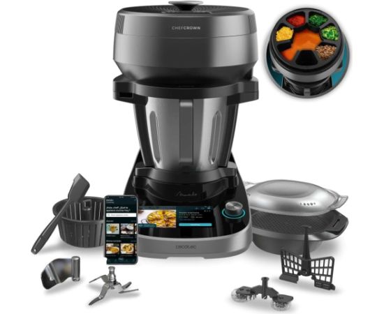 Cecotec Mambo CooKing Victory Multifunctional Robot 1700 W Number of speeds 19 Bowl capacity 4.5 L Black/Grey Virtuves kombaini
