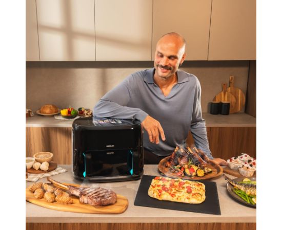 Cecotec Double hot air fryer Cecofry&Grill Smokin'Prime 11000 Power 2800 W Capacity 11 L Black Воздушные котлы (AirFryer)