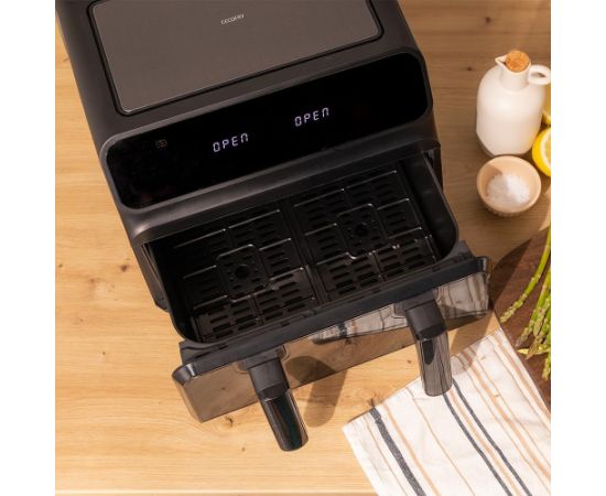 Cecotec Double hot air fryer Cecofry Advance 9000 Window Power 2200 W Capacity 9 L Black Karstā Gaisa Katli (AirFryer)