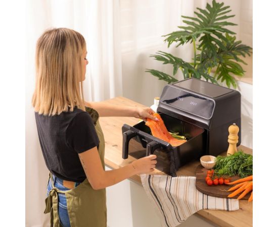 Cecotec Double hot air fryer Cecofry Advance 9000 Window Power 2200 W Capacity 9 L Black Karstā Gaisa Katli (AirFryer)