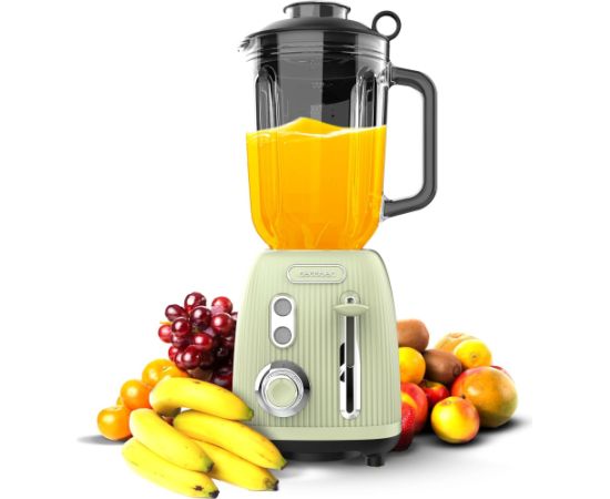 Cecotec Blender Power Black Titanium RetroGreen Tabletop 1200 W Jar capacity 1.5 L Jar material Glass Green Блендеры и чопперы