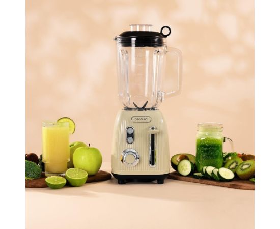 Cecotec Blender Power Black Titanium RetroGreen Tabletop 1200 W Jar capacity 1.5 L Jar material Glass Green Блендеры и чопперы
