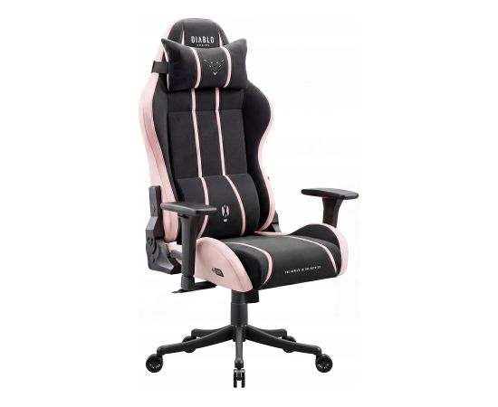 Krzesło biurowe Diablo Chairs Fotel gamingowy materiałowy czarno-różowy Diablo X-One 2.0 Akira Pink Small Новости, мебель, дом