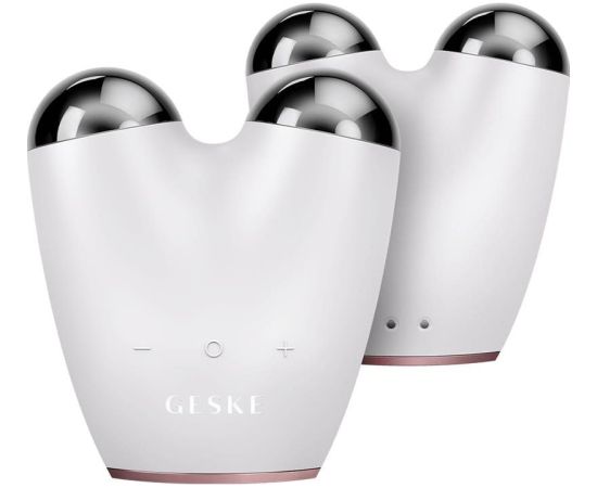 Geske SmartAppGuided, 6-in-1, white/pink - Microcurrent face lifter Ķermeņu masieri