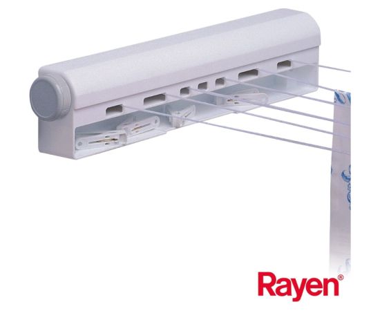 Rayen Izvelkamā veļas aukla 22m ar 10 gab. veļas knaģiem Veļas žāvēšana