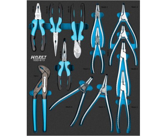 Hazet pliers set 163D-8/13, size 1/2++ 13-piece Jaunumi -Dārzam