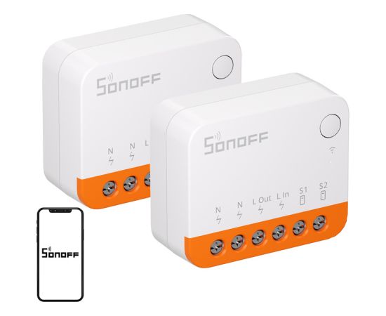 SONOFF MINIR4 (Extreme) Switch, 2-Pack Viedie slēdži