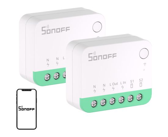 SONOFF MINIR4M (Extreme) Matter Switch, 2-Pack Viedie slēdži