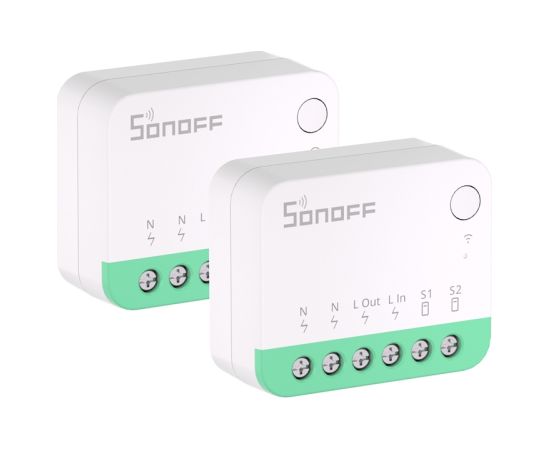 SONOFF MINIR4M (Extreme) Matter Switch, 2-Pack Viedie slēdži