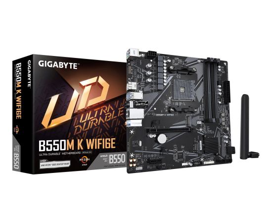 GIGABYTE B550M K WIFI6E AMD B550 Socket AM4 micro ATX Jaunumi - Datori
