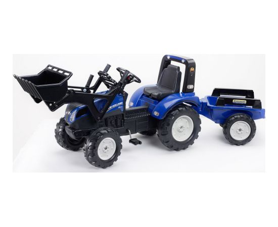 Ciągnik z przyczepą z przyczepą New Holland 3090M Jaunumi, Bērnu preces