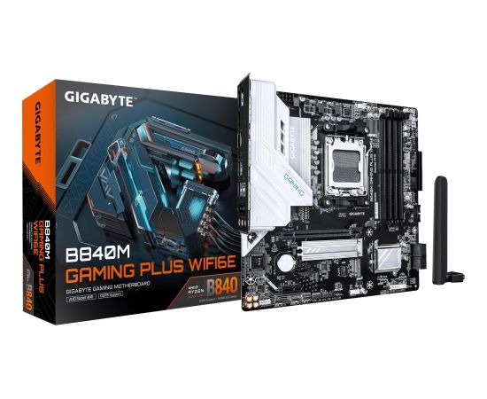 Gigabyte B840M Gaming Plus WiFi6E (B840,AM5,mATX,DDR5) Новинки Компьютерная техника