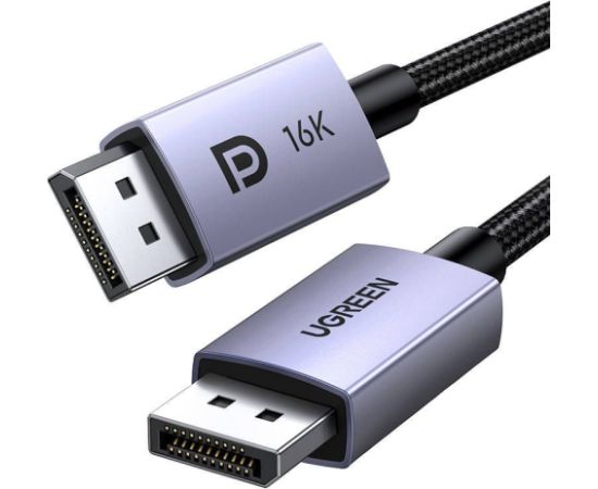 Ugreen   Ugreen DP118 DisplayPort 2.1 cable 2m - gray Jaunumi - Datori