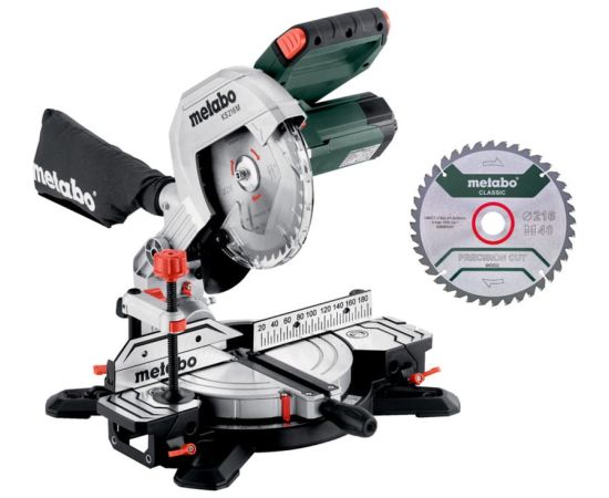 metabo KS 216 M set, chop and miter saw ((610216900), 1100 watts) Новинки Для дома и сада 
