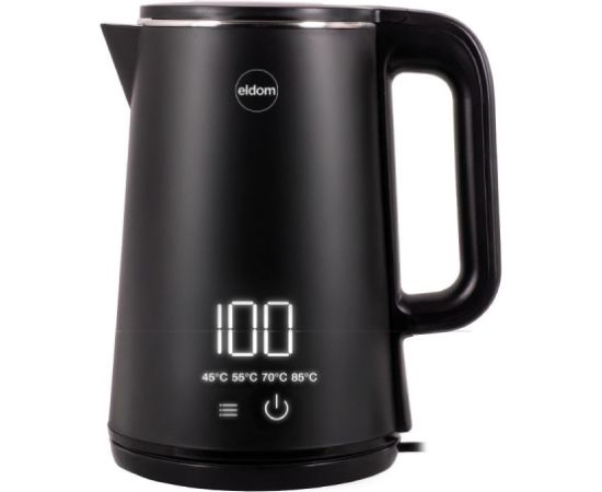 ELDOM C515C Cordless Kettle 1.8 L 2000 W Black Tējkannas (elektriskās)