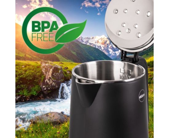 ELDOM C515C Cordless Kettle 1.8 L 2000 W Black Tējkannas (elektriskās)