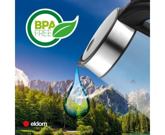 ELDOM C420 KETTY GLASS CORDLESS KETTLE 1.7 L 2200 W Tējkannas (elektriskās)