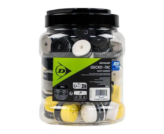 Tennis racket overgrip DUNLOP GECKO-TAC 60pcs. mixed  Teniss