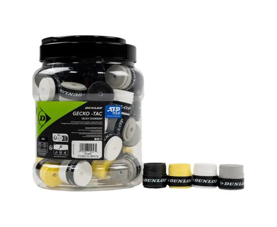 Tennis racket overgrip DUNLOP GECKO-TAC 60pcs. mixed  Teniss