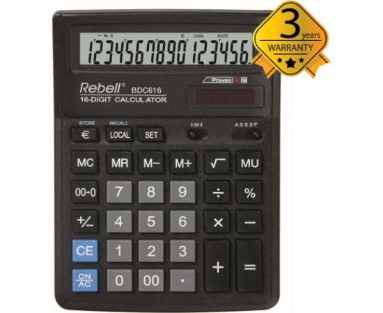 Калькулятор настольный Rebell BDC616 Калькуляторы