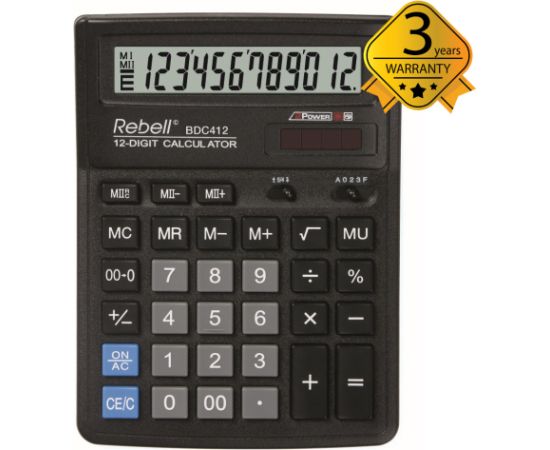 Калькулятор настольный Rebell BDC412 Калькуляторы