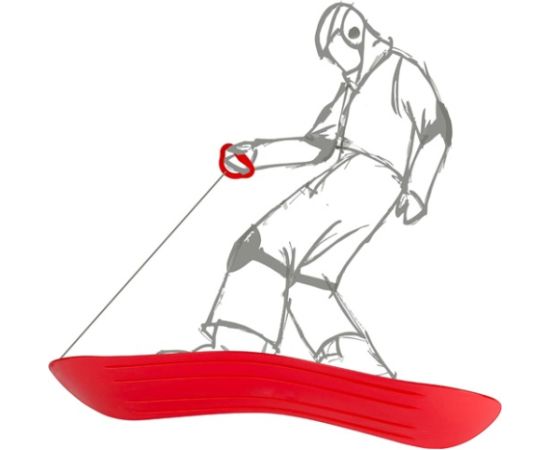 Restart Slideboard SLIDEBOARD with grip 70 x 20.5 cm red Jaunumi - Sports