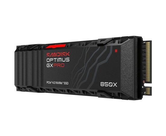 SSD SANDISK 600xTBW rating MTBF 1750000 h Read speed 7300 MB/s Write speed 6300 MB/s NVMe Yes PCI Express 4.0 M.2 1000 GB SDSP81100TAH-000E0 SSD Cietie Diski (Solid state drive)