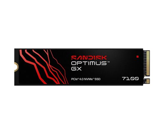 SSD SANDISK 300xTBW rating MTBF 1750000 h Read speed 6800 MB/s Write speed 5800 MB/s NVMe Yes PCI Express 4.0 M.2 500 GB SDSP71500GAN-000E0 SSD Cietie Diski (Solid state drive)