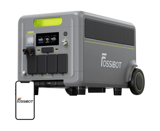 FOSSIBOT F7200 7200W Charging Station (Green) Akumulatoru spēkstacijas