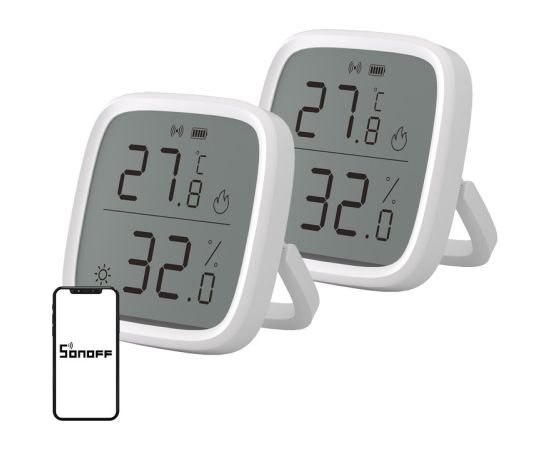 SONOFF ZigBee SNZB-02D Temperature and Humidity Sensor, 2-Pack Viedie Sensori