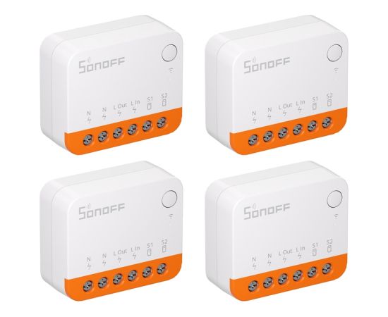 SONOFF MINIR4 (Extreme) Switch, 4-Pack Viedie slēdži