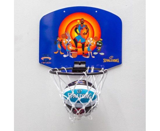 Spalding Tablica do koszykówki Mini Spalding Space Jam Tune Squad fioletowo-pomarańczowa 79005Z (T3208) - 689344412214 Для баскетбола
